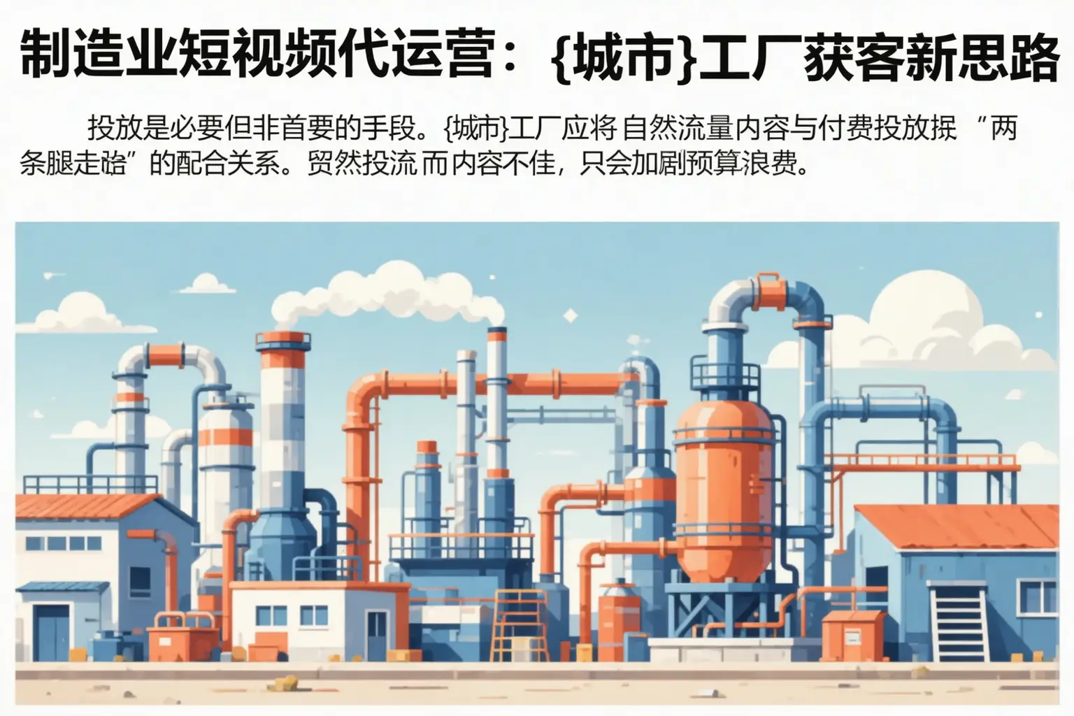 制造业短视频代运营:平乡工厂获客新思路